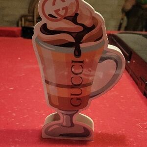 Gucci Orange and Brown Ice Cream Display